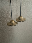 OM symbol hand carved Tingsha Bells Tingsha Cymbals