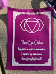 third eye chakra affirmations. third eye chakra flag. third eye chakra decor.