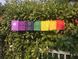 our bestselling 7 chakra flag can be used as outdoor decor or garden decor or bright banners.