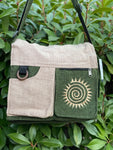 Boho Embroidered Cotton Shoulder Bag 6-Pocket