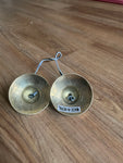 OM symbol hand carved Tingsha Bells Tingsha Cymbals