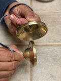 OM symbol hand carved Tingsha Bells Tingsha Cymbals