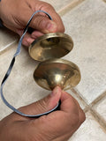 OM symbol hand carved Tingsha Bells Tingsha Cymbals