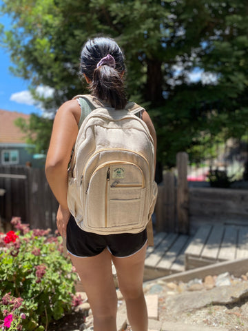 Large hemp backpack sale