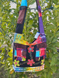 Colorful Flower Patchwork Boho Shoulder Bag Cross Body Bag