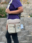 100% Hemp Unisex Laptop Bag Cross Body Shoulder Bag