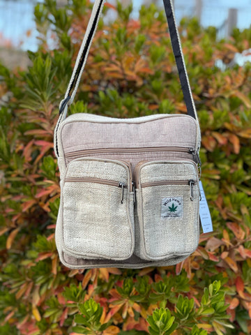 100% Hemp Unisex Laptop Bag Cross Body Shoulder Bag
