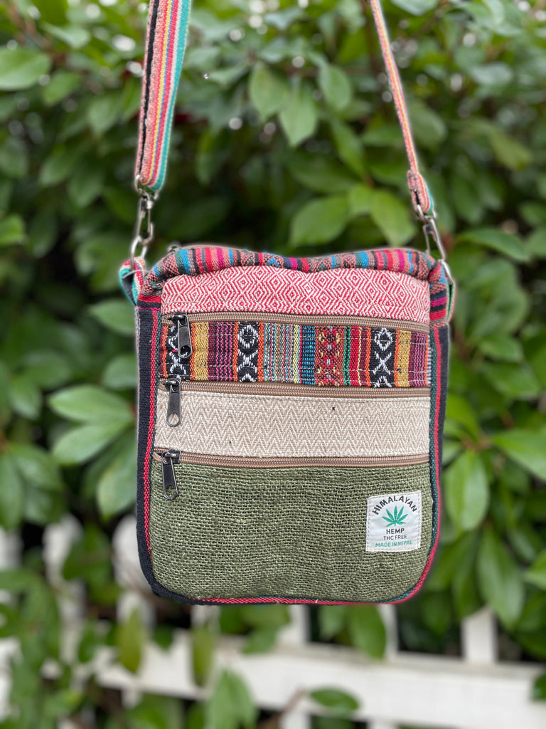 Himalayan Hemp Shoulder Bag Crossbody Bag Unisex Hemp Bag