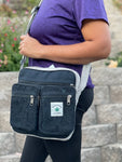100% Hemp Unisex Laptop Bag Cross Body Shoulder Bag
