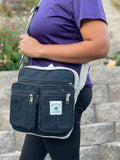 100% Hemp Unisex Laptop Bag Cross Body Shoulder Bag