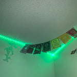 Hang our mantra flags to bring you good vibes.